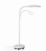 Gulvlampe på hjul med lup, 18W Gulvlampe på hjul med lup, 18W