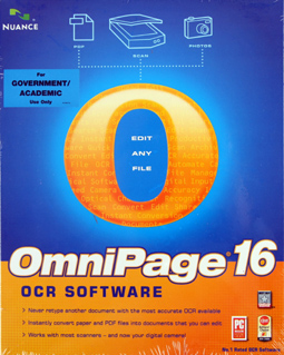 OMNIPAGE PRO VISTA 17 OMNIPAGE PRO VISTA 17