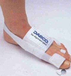 Toe Alignment Splint (TAS)  - eksempel fra produktgruppen fodortoser, andet end ortopædisk fodtøj