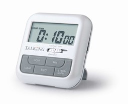 Køkkenminutur Talking timer & clock - klik for at se billedet i fuld størrelse - åbner i nyt vindue Køkkenminutur Talking timer & clock