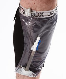 Urox Gamache (Urinpose)  - eksempel fra produktgruppen tømbare urinopsamlingsposer, kropsbårne