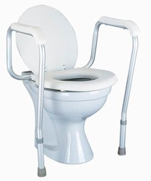 Toiletarmlæn m. gulvstøtte