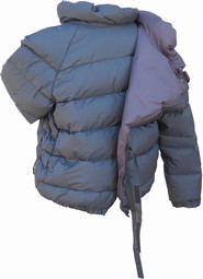 Alito2 - Dun jakke - nem luk ryg & lynlåse i ærmer