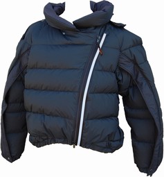 Alito2 - Dun jakke - nem luk ryg & lynlåse i ærmer
