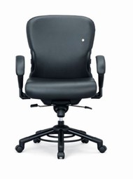 Interstuhl XXXL stol, medium, sort fod