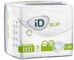 ID Slip Super Small  - eksempel fra produktgruppen engangsbleer til voksne med tape- eller bæltelukning, svær urininkontinens
