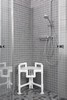 Shower chair for use in corner