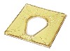 Toilet seat with gel