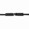 Upholstered hip belt, 25 mm, plastic lock