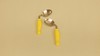 Childrens spoons, angled, yellow