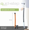 Quickstep - example from the product group height adjustable elbow crutches with adjustable forearm support Quickstep - example from the product group height adjustable elbow crutches with adjustable forearm support