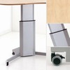 Height adjustable computer desks