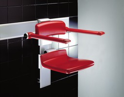 Shower chair 310, height and sideways adjustable