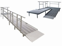 Modular systems ramps  - example from the product group component parts for fixed ramps