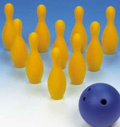 Bowling in foam  - example from the product group assistive products for bowling