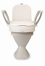 Etac Cloo fixed raised toilet seat with armrests