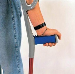 Cover for handgrip, elbow crutch