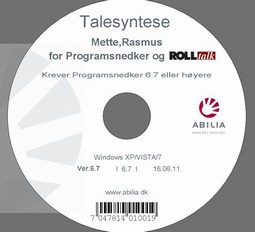 Talesyntese Mette/Rasmus til Programsnedker og Rolltalk  - example from the product group synthetic and digital voices