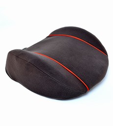 Back cushion with seating support