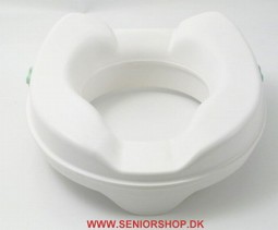 Raised toilet seat without lid