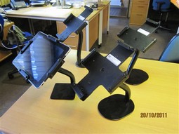 Ipad-holder and holder for other tablets floor model