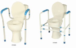 CareComfort toiletstøtter  - example from the product group toilet arm supports and toilet back supports, free-standing
