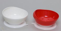 Plate for soup with suction cup