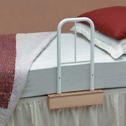Grab handles for bed