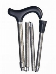 Gastrock foldable deluxe cane with Derby handle