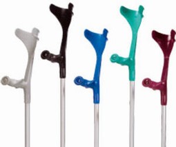 Ergonomic forearm crutch for short people