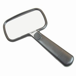 Magnifying glass with LED-light