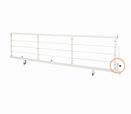 Staff-operated Side Rail for the OPUS 1-K85DW (care bed)