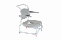 Nielsen Line Shower/commodechair standard  - example from the product group commode shower chairs without castors, height adjustable