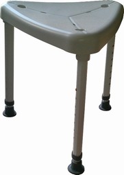 Triangular shower stool