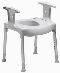 Swift Freestanding Toilet Seat Raiser  - example from the product group raised toilet seats mounted on frame