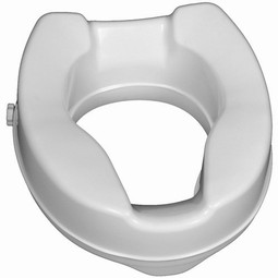 Raised toilet seat without lid