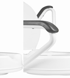Toiletraiser with armrest Toiletraiser with armrest