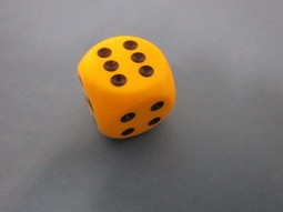 Visually Impaired Cube 3,2 cm Yellow Visually Impaired Cube 3,2 cm Yellow