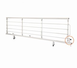 Staff-operated Side Rail for the OPUS 1DW serie and -1CW (care beds)
