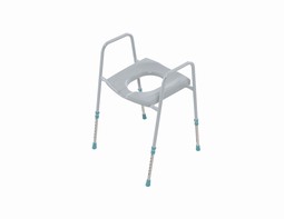 Toilet support with seat - freestanding