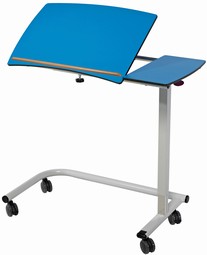 Overbed table with gas bumper