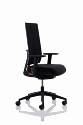 KOHL ANTEO 5000 basic office chair mesh, black fabric seat