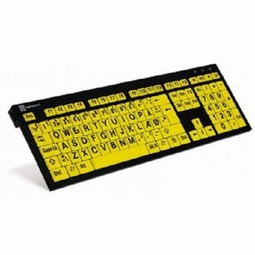 LogicKeyboard NERO - Sort på gul