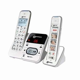 Cordless phone with answering machine and handset with photo keys  - example from the product group standard network telephones with portable receiver