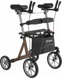Arthritis rollator with arm support