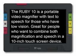 RUBY 10  - example from the product group handheld video magnifiers with an integrated monitor (cctv)