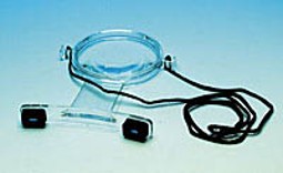 Magnifying loop for sewing with cord