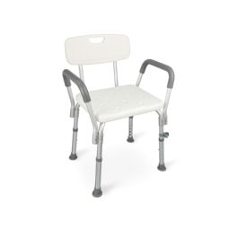 Bath chair with armrests and backrest