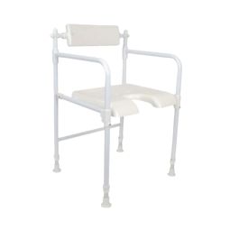 Foldable bath chair with backrest and armrests