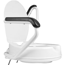 Toilet seat riser with armrests - 10 cm